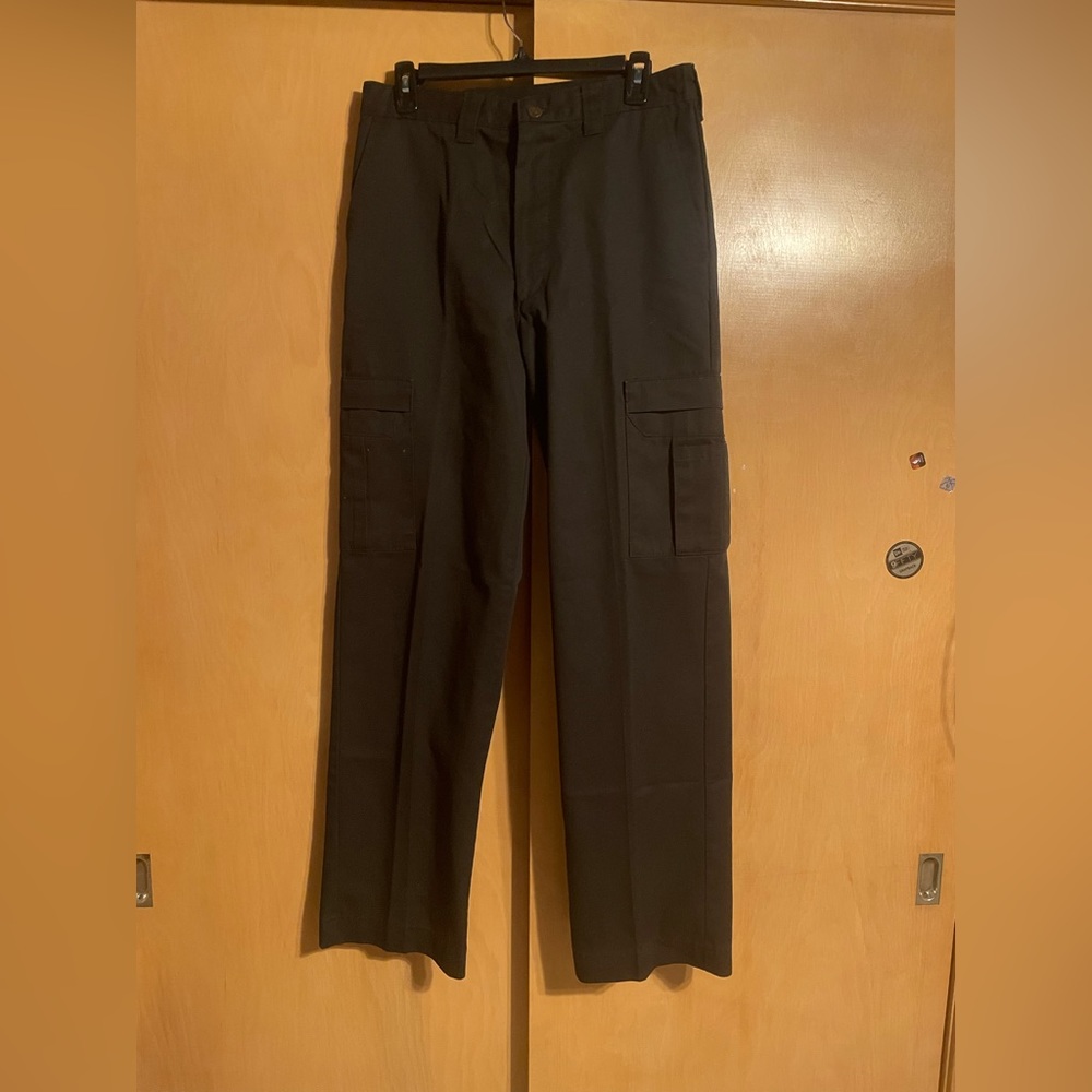 Black Cargo Work Pants, Weather Proof